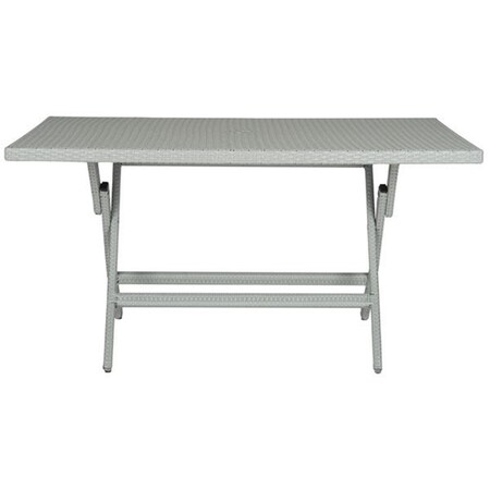 Safavieh Dilettie Rectangle Folding Table, Grey PAT2003B